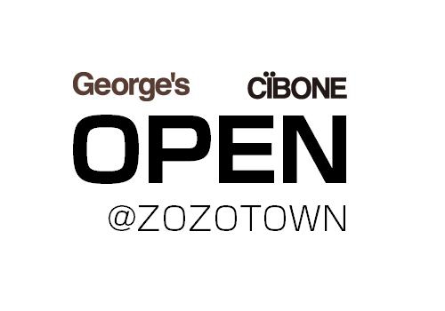 CIBONEとGeorge’sがZOZOTOWN内にオープン