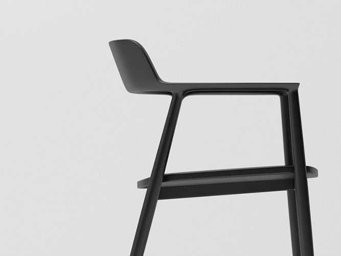 maruni hiroshima chair black