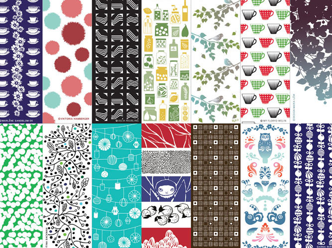 tenugui_Scandinavian Pattern Collection