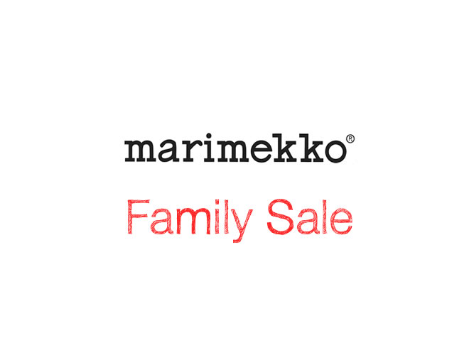 全品半額以下！marimekko（マリメッコ）のファミリーセール