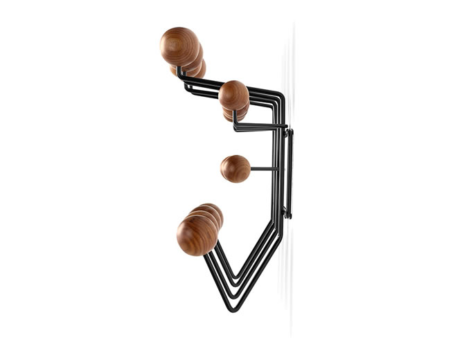 Eames Hang-It-All WALNUT_black