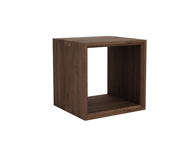 ETHNICRAFT Walnut Cube closed