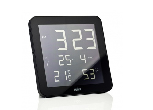 Braun Digital Wall Clock   Black