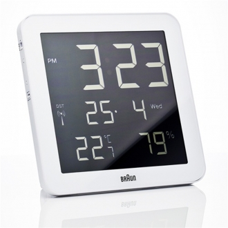 Braun Digital Wall Clock   White