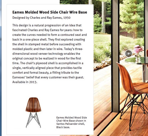 Eames Molded Woos Side Chair Wire Base 2