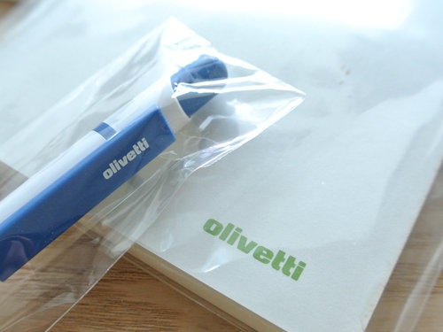 Olivetti オリベッティ ボールペンとメモパッド